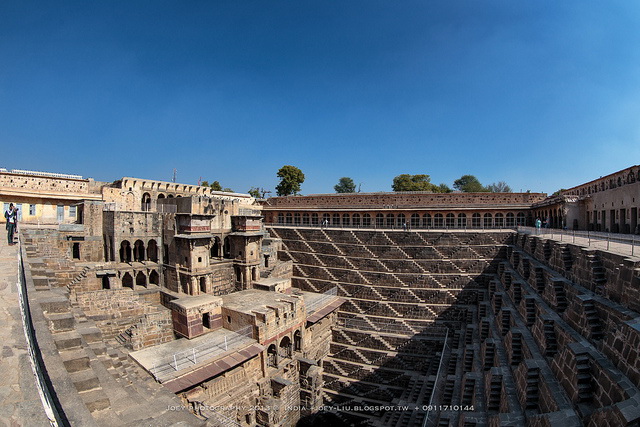 Chand Baori stepwell in the village of Abhaneri, Rajasthan, India Stock  Photo - Alamy